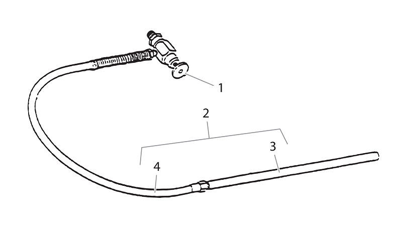 Hydra Pro IV Bleed Line Assembly With Valve Parts